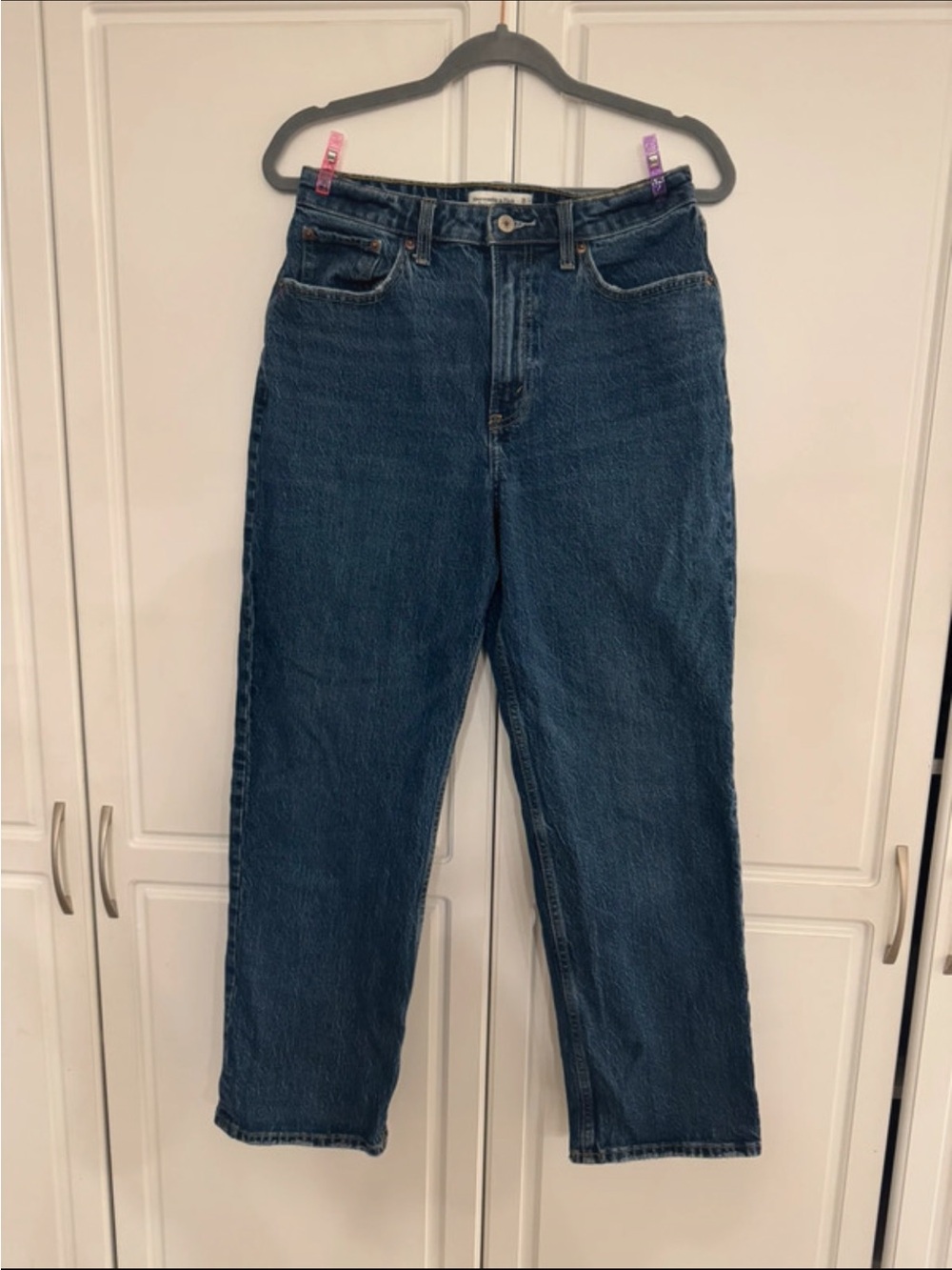 Abercrombie & Fitch Vintage Straight High-Rise Blue Denim
